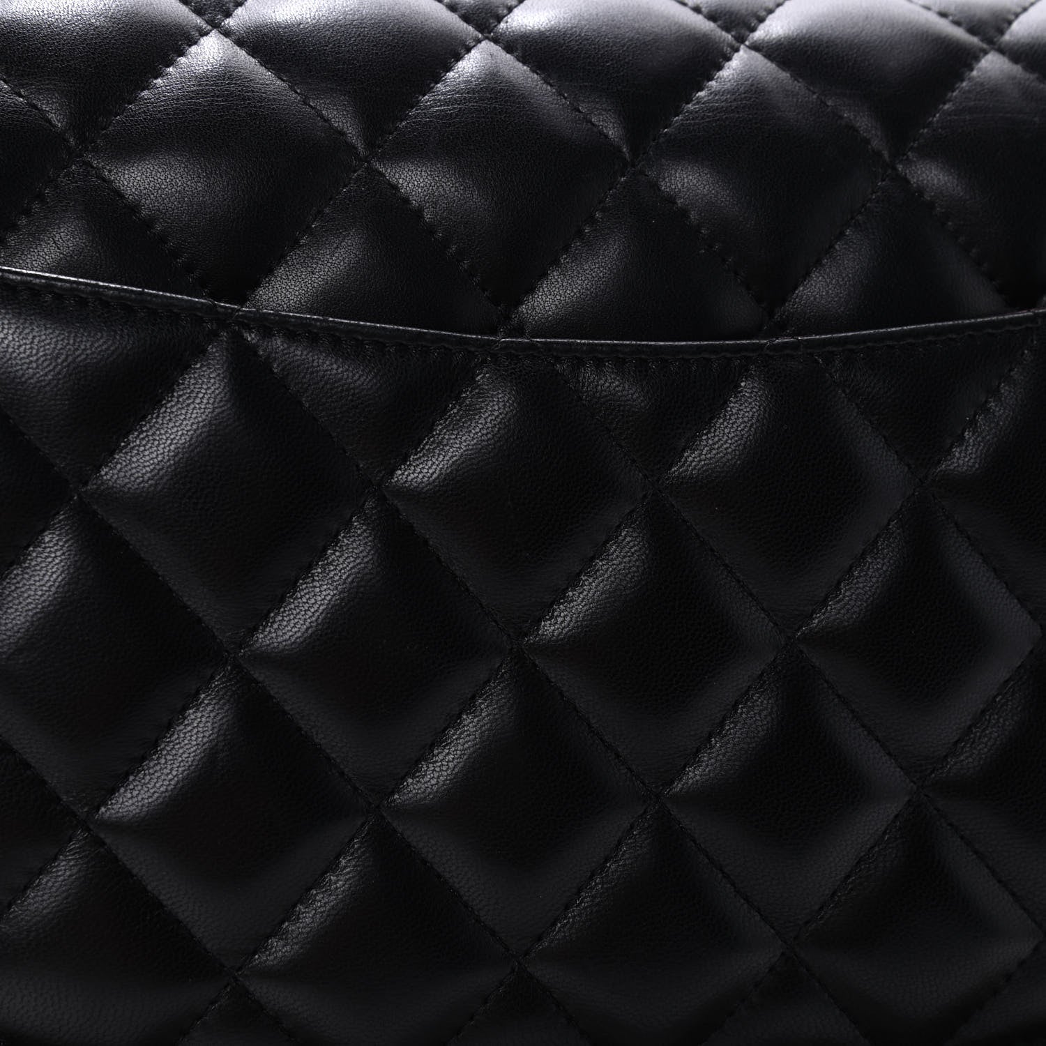 Chanel Lambskin Quilted Jumbo Double Flap Black 13 of 13