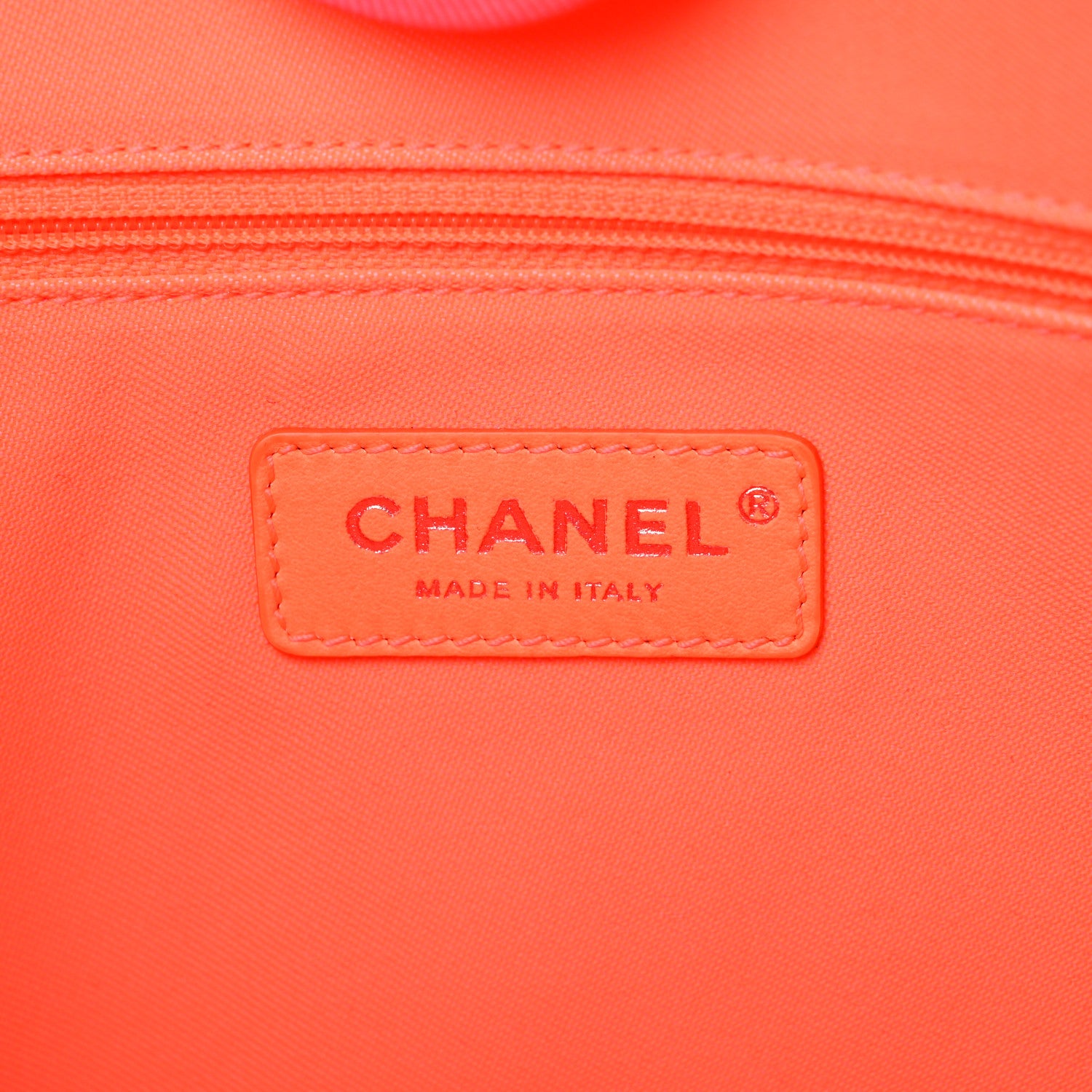 Chanel Mixed Fibers Small Deauville Tote Pink Orange 6 of 11