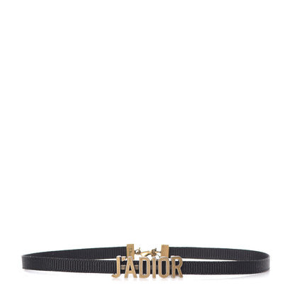 Christian Dior Grosgrain Ribbon J'Adior Logo Choker Necklace Black 1 of 5