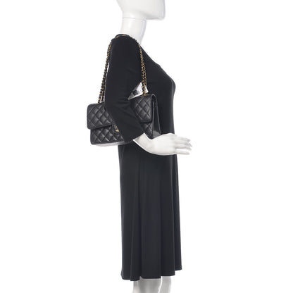Chanel Caviar Quilted Medium Double Flap Black 2 of 9