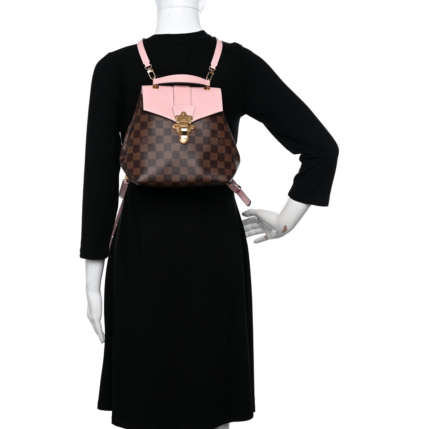 Damier Ebene Clapton Backpack Magnolia