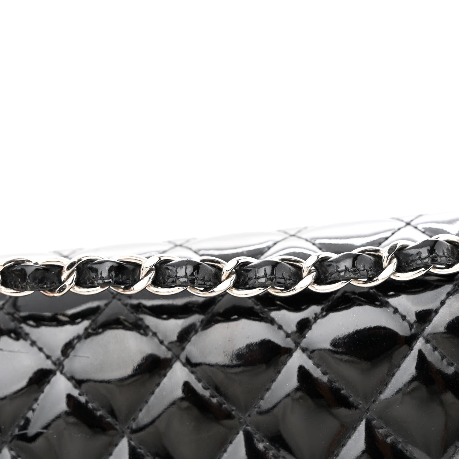 Chanel Patent Quilted Medium Double Flap Black 15 of 15