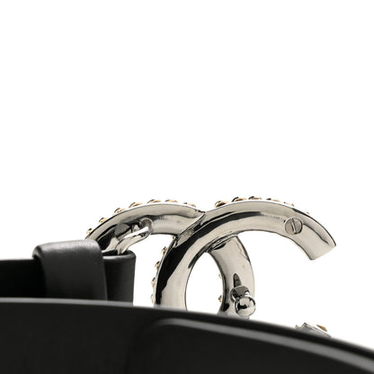 Chanel Calfskin CC Heart Belt 85 34 Black 6 of 7