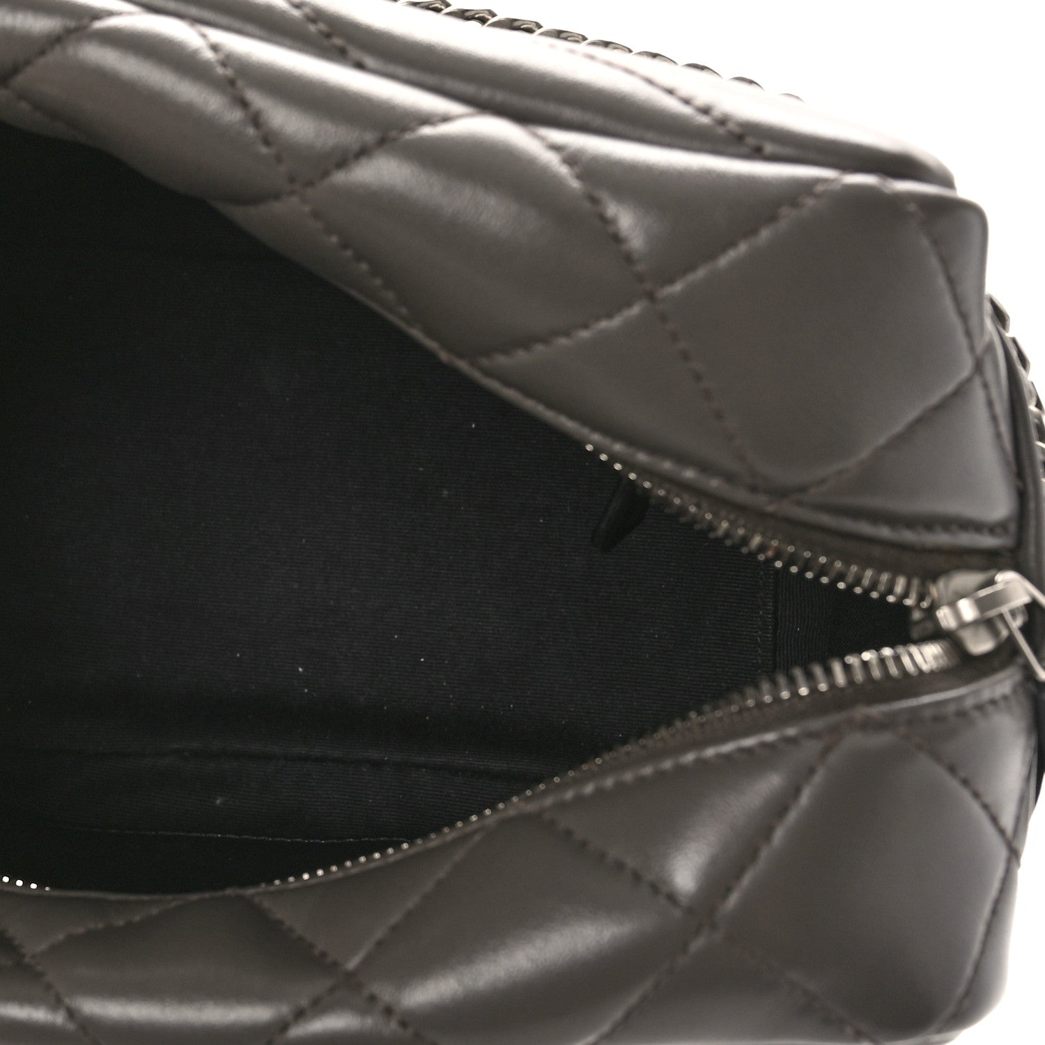 Saint Laurent Calfskin Y Quilted Monogram Small Loulou Bowling Bag Earth 6 of 10
