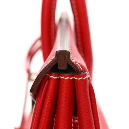Hermes Epsom Candy Birkin 35 Rouge Casaque Bleu Thalassa 11 of 12