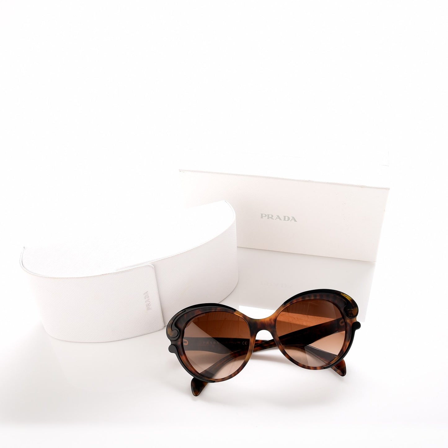 Baroque Cat Eye Sunglasses SPR 28N Tortoise