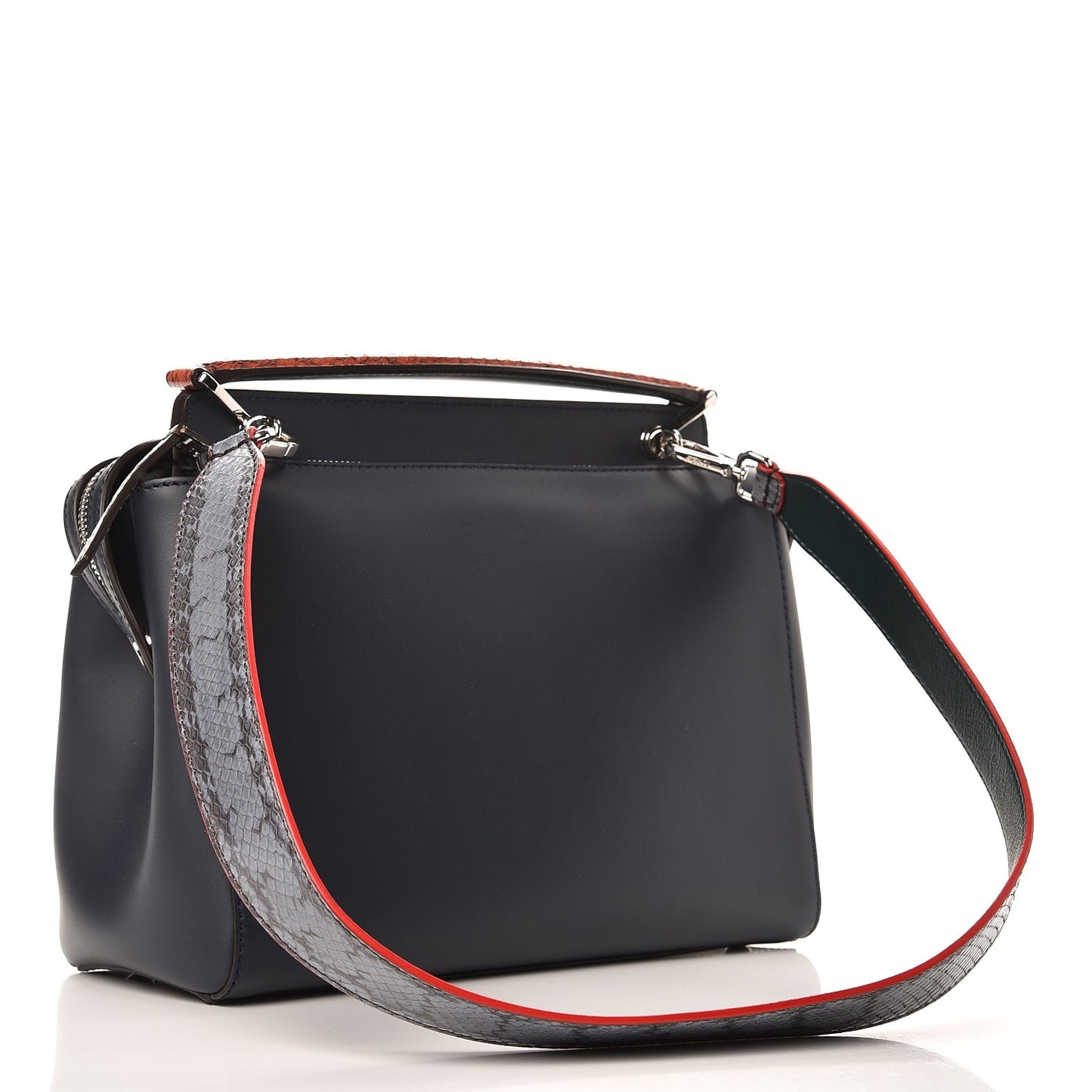 Vitello Baltico Dolce Elaphe DotCom Satchel Lavagna Ortensia Multicolor