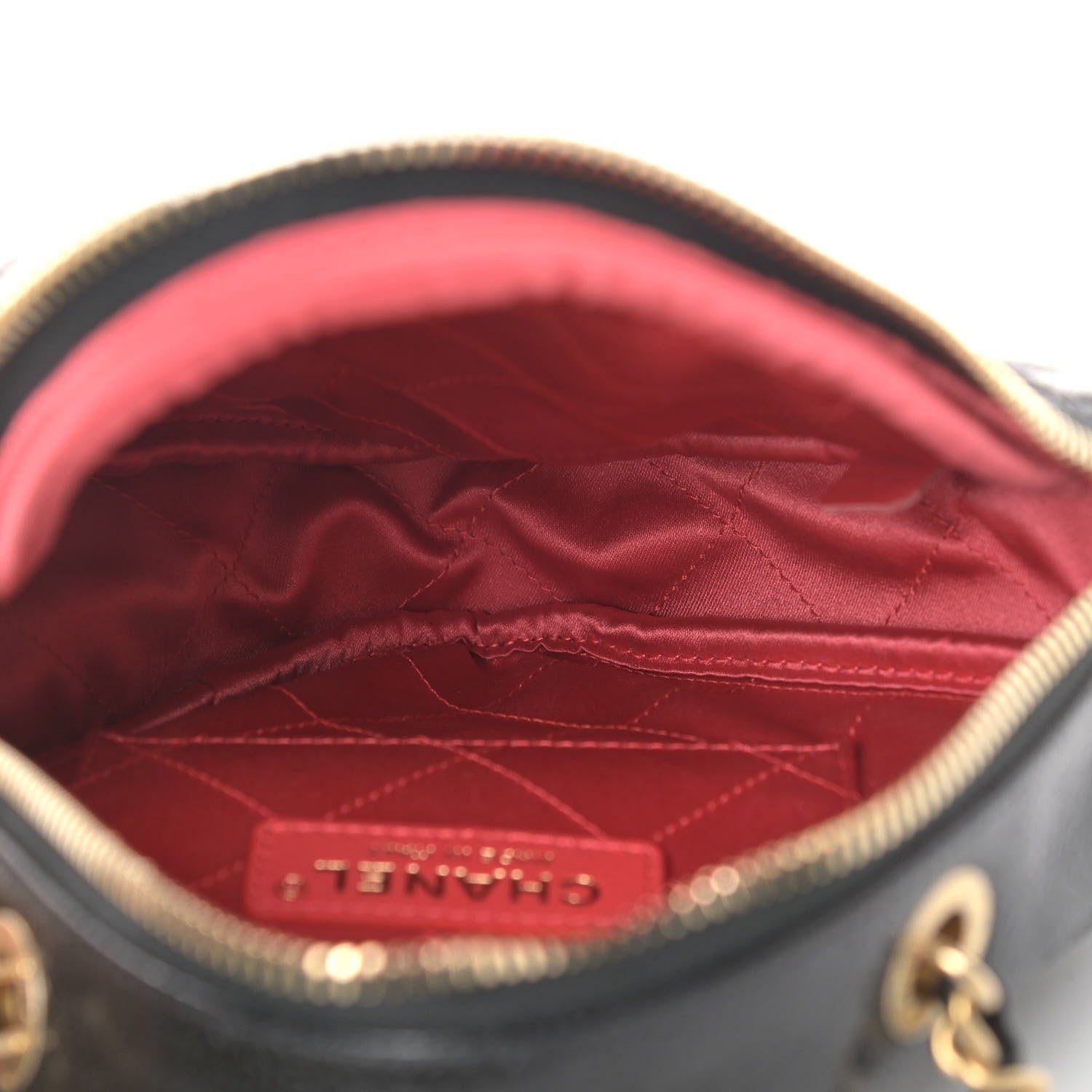 Chanel Caviar Quilted Diamond Clutch With Chain Black 4 of 8