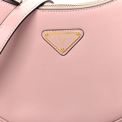 Prada Soft Calfskin Arque Shoulder Bag Alabastro 7 of 10