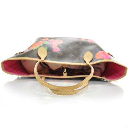 Louis Vuitton Monogram Roses Neverfull MM 4 of 9