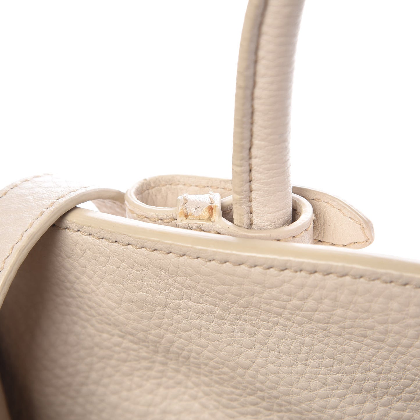 Vitello Daino Shopping Tote White