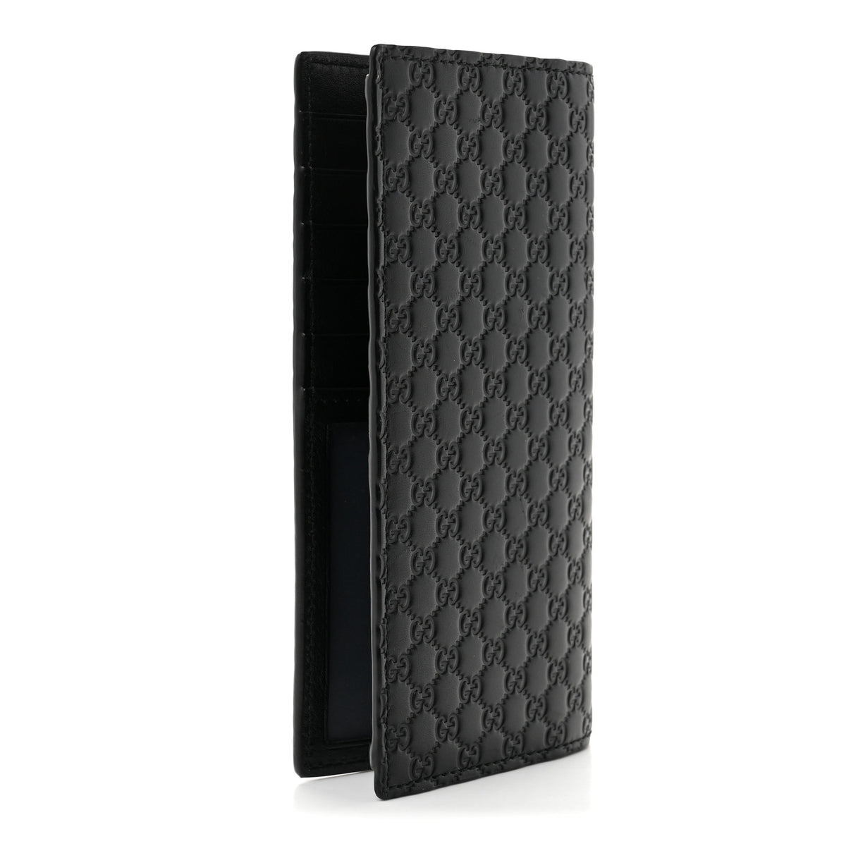 Gucci Microguccissima Bi-Fold Organizer Wallet Black 3 of 8