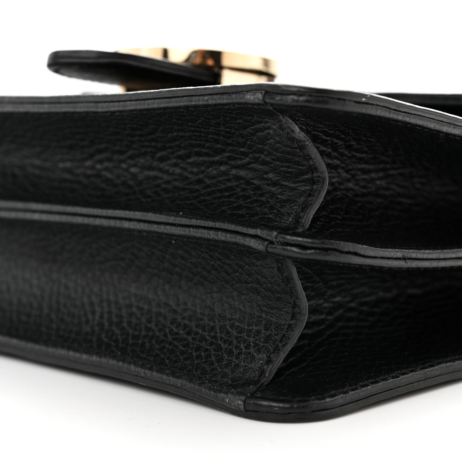 Gucci Dollar Calfskin Small Interlocking G Shoulder Bag Black 9 of 11