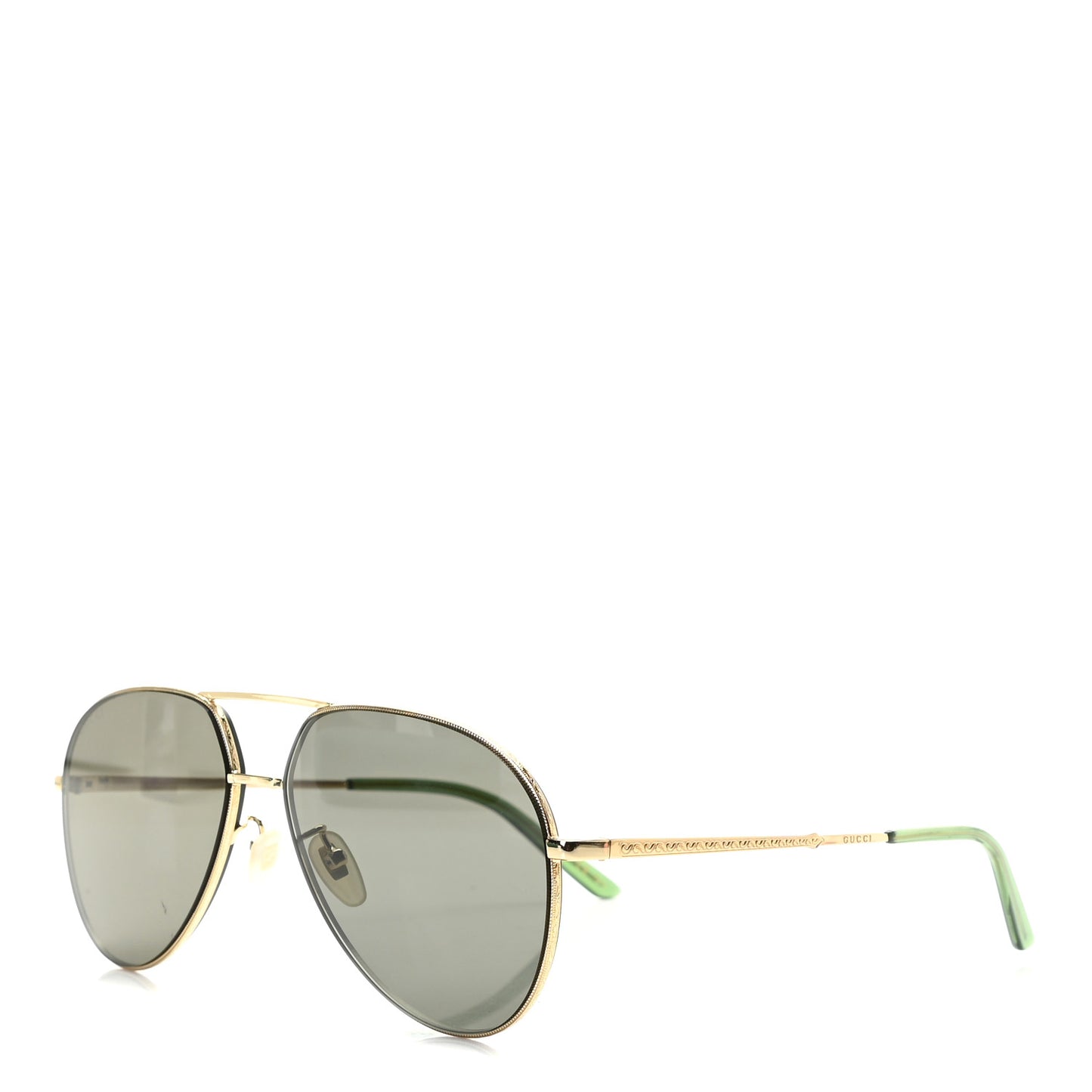 Metal Aviator Sunglasses GG0356S Green