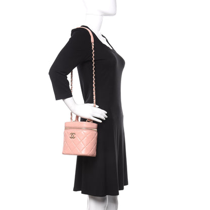 Chanel Lambskin Quilted Trendy Vanity Case Pink 2 of 10