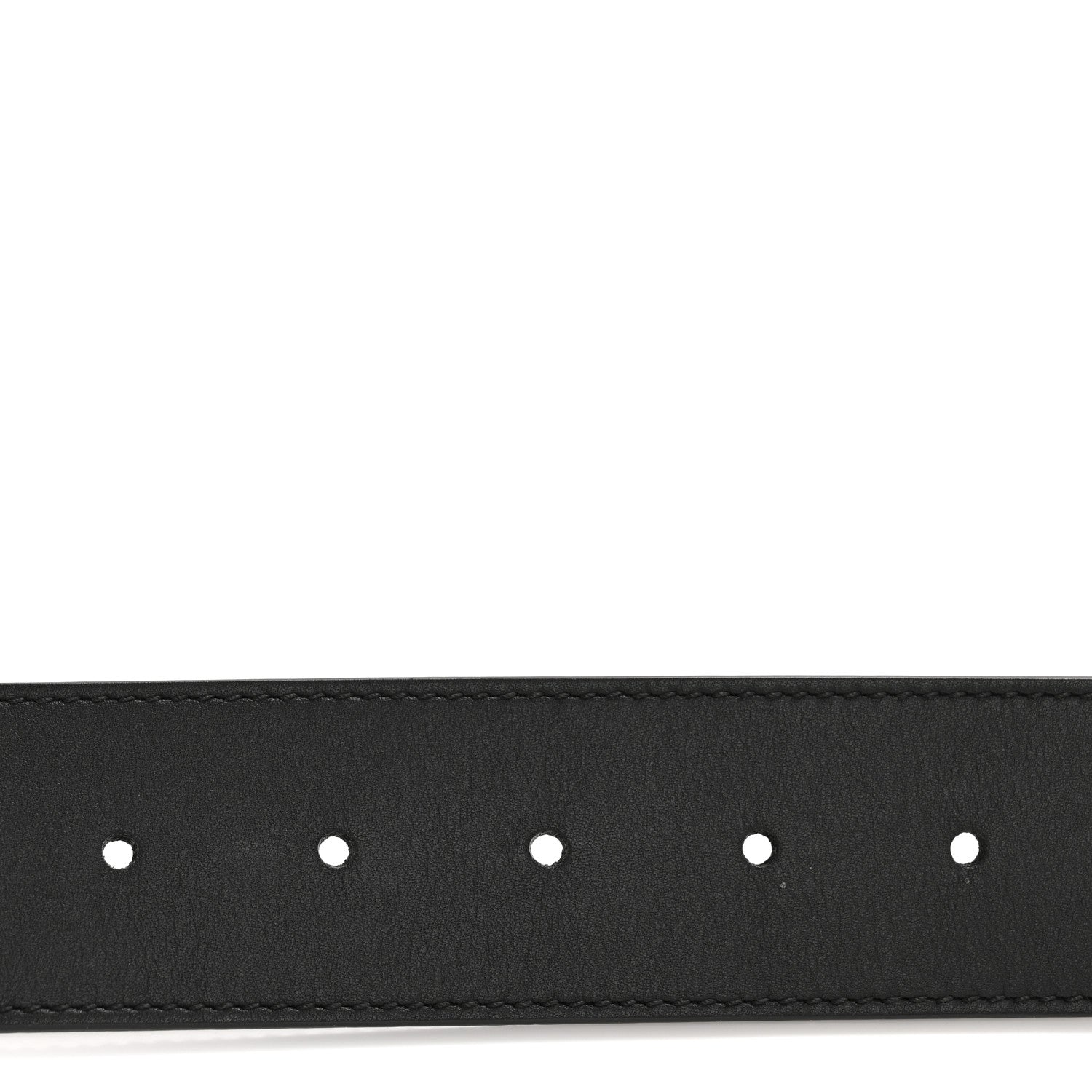 Gucci Moon Calfskin Pearl Double G 40mm Belt 80 32 Black Cream 3 of 6