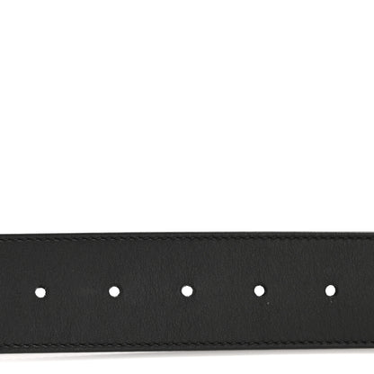 Gucci Moon Calfskin Pearl Double G 40mm Belt 80 32 Black Cream 3 of 6