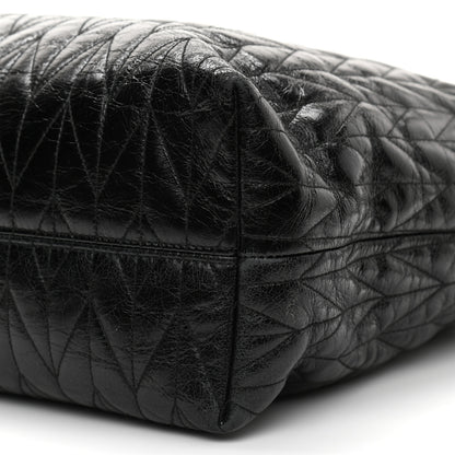 Miu Miu Nappa Matelasse Shine Trapuntato Large Tote Bag Black 9 of 12