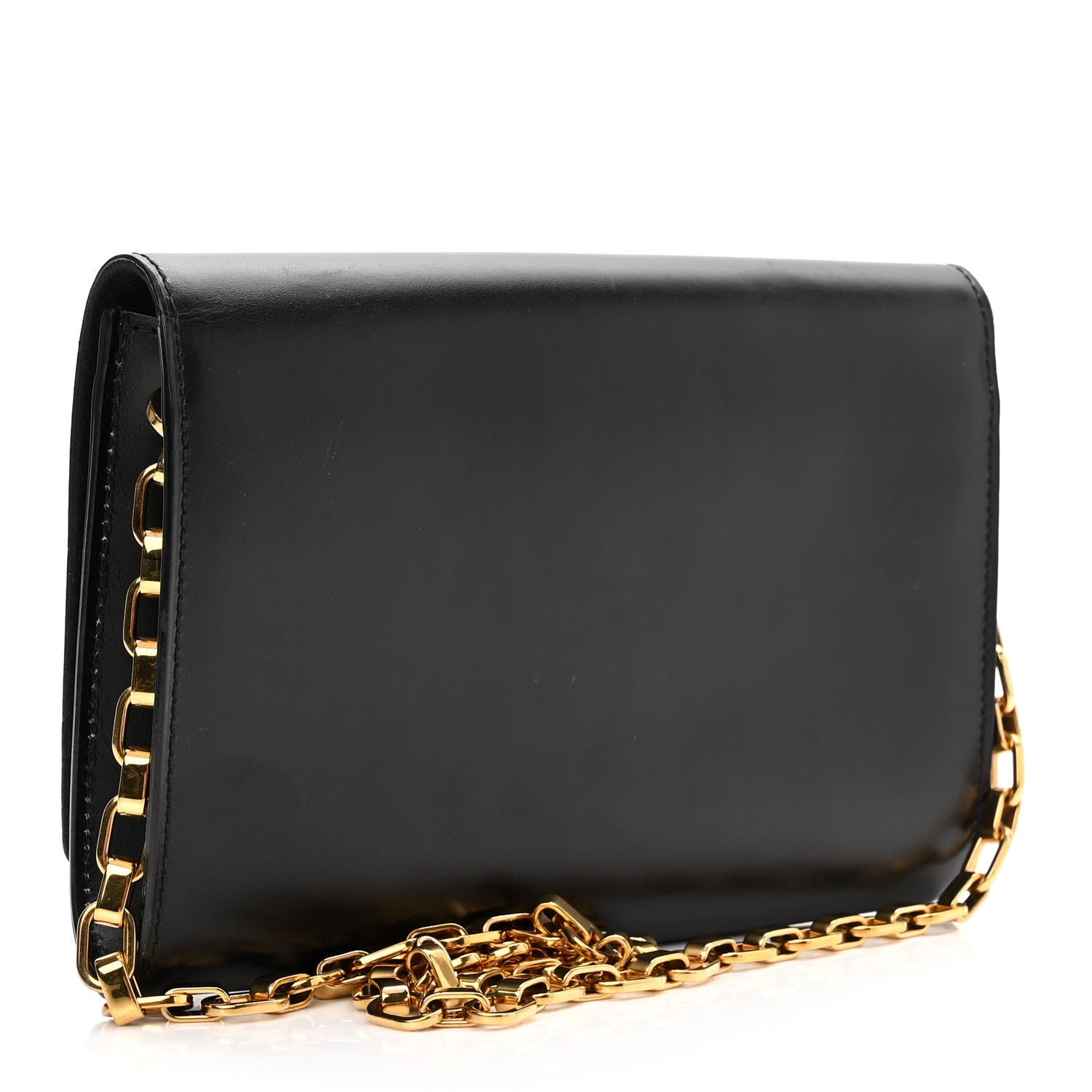 Louis Vuitton Calfskin Chain Louise MM Black 3 of 11