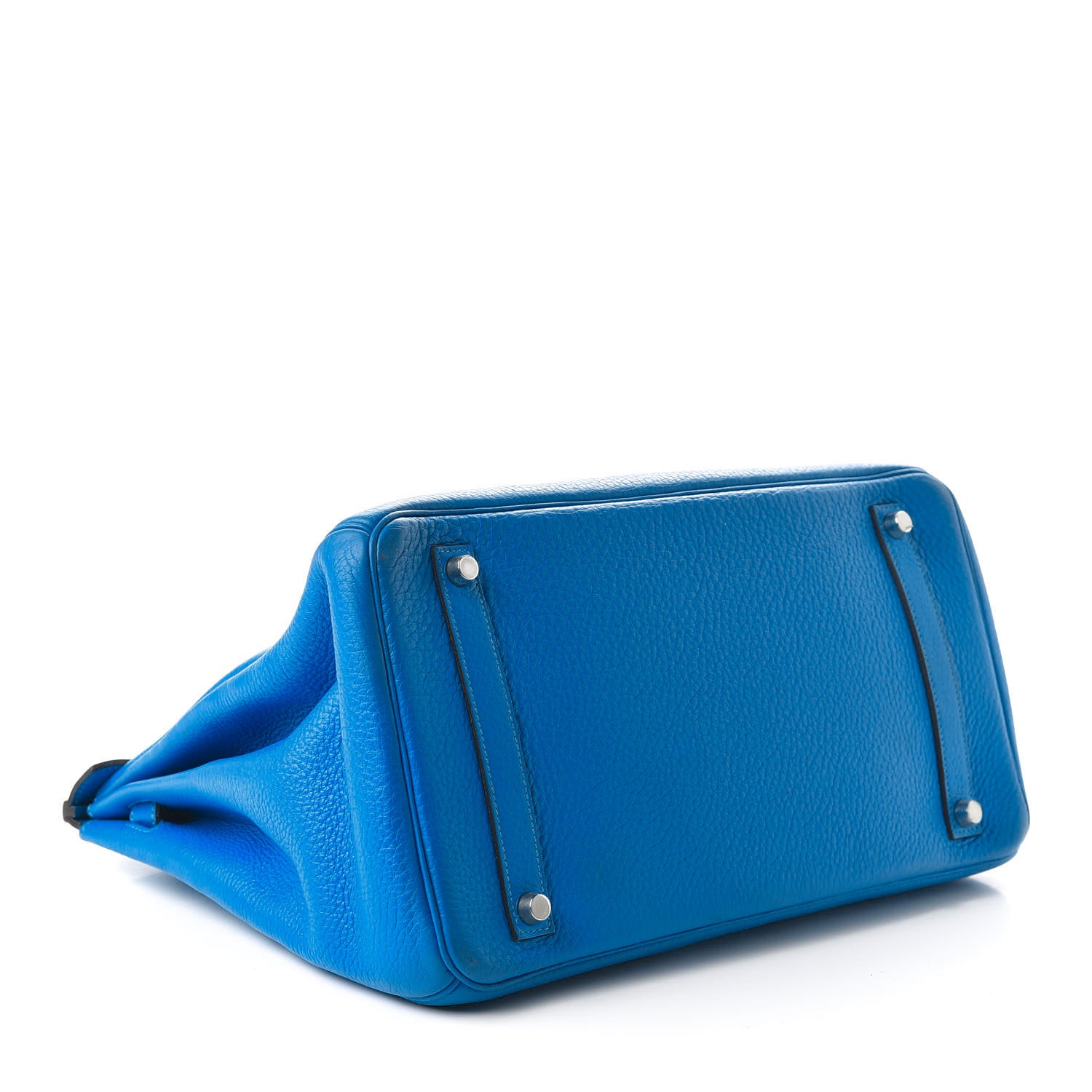 Hermes Taurillon Clemence Birkin 35 Bleu Hydra 6 of 32