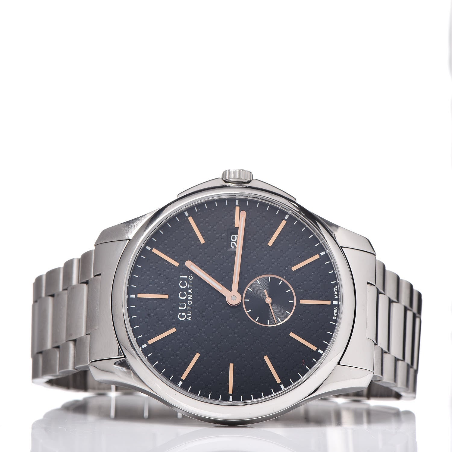 Gucci Stainless Steel 40mm G-Timeless Automatic Watch Black 3 of 6