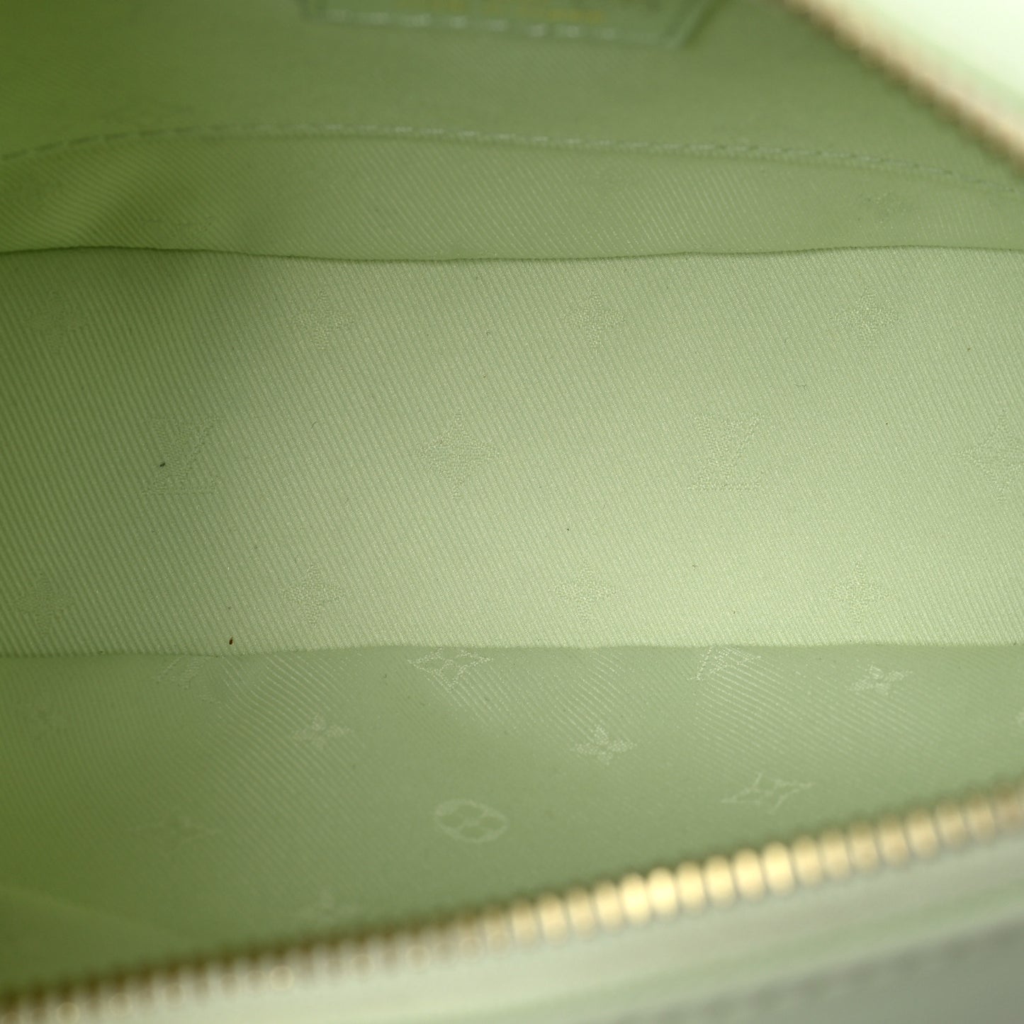 Calfskin Bubblegram Over The Moon Light Green
