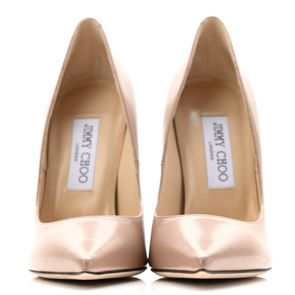 Jimmy Choo Patent Anouk 100 Pumps 37 Ballet Pink 2 of 7