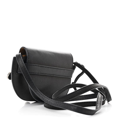 Loewe Grained Calfskin Mini Gate Western Crossbody Bag Black 3 of 9
