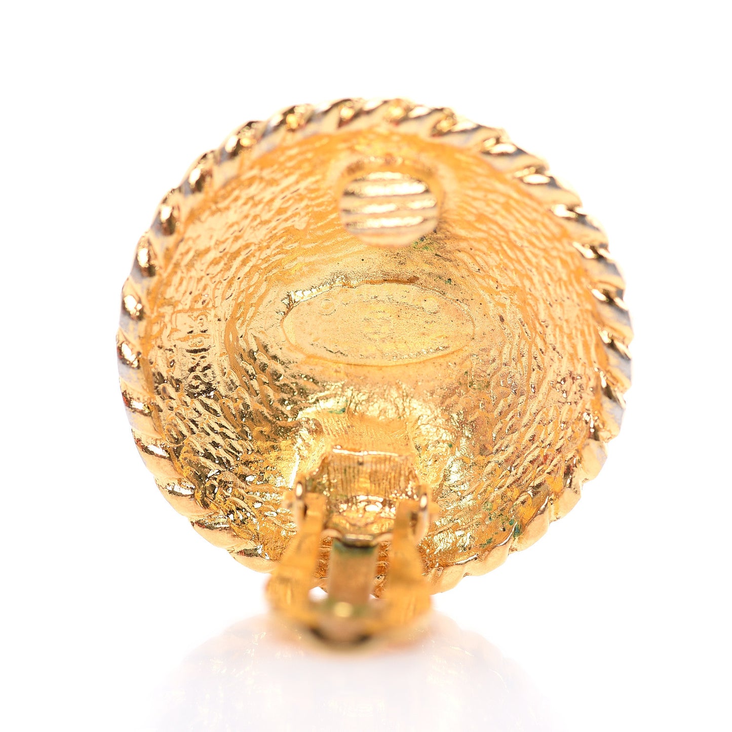 CC Clip On Earrings Gold