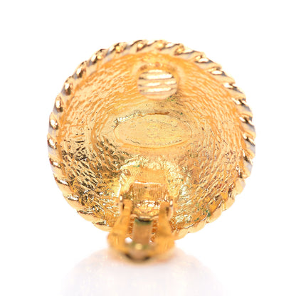 Chanel CC Clip On Earrings Gold 3 of 4