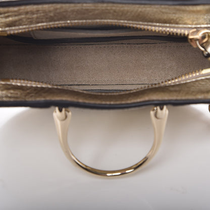 Chloe Metallic Calfskin Lambskin Suede Mini Pixie Signature Belt Bag Gold 5 of 8