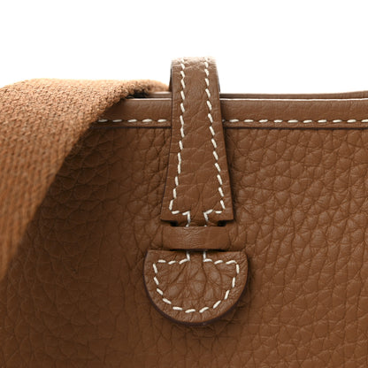 Hermes Taurillon Clemence Evelyne TPM Gold 9 of 12