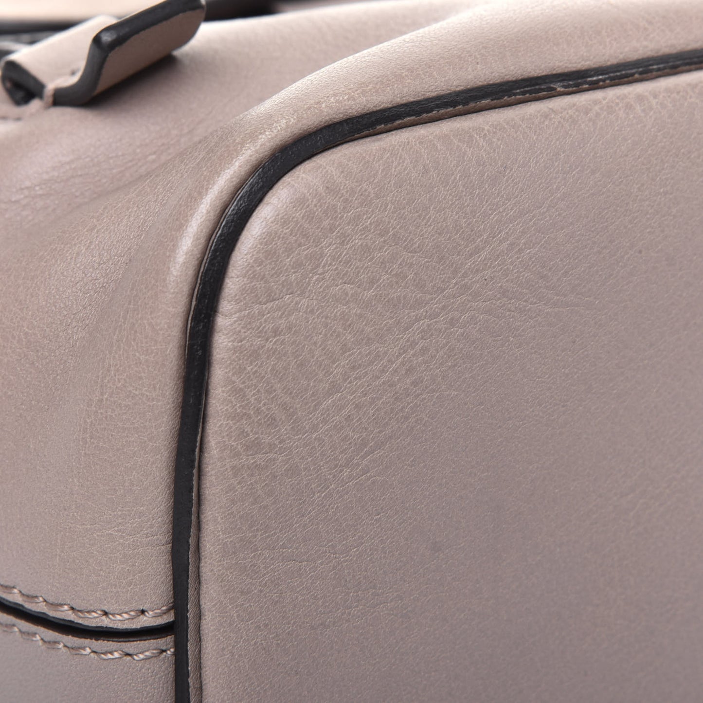 Suede Calfskin Mini Faye Backpack Motty Grey