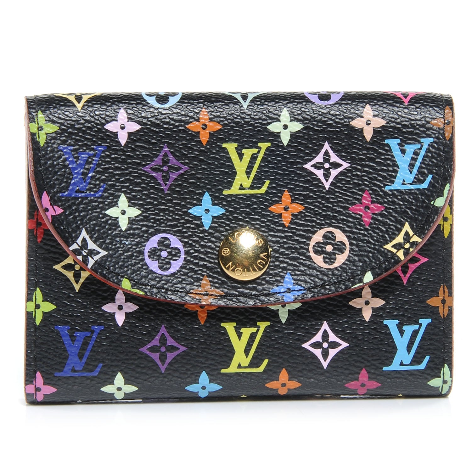 Louis Vuitton Monogram Multicolor Business Card Holder Black 1 of 8