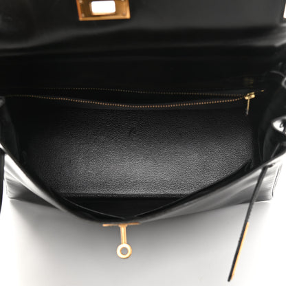 Hermes Box Kelly Retourne 32 Black 4 of 18