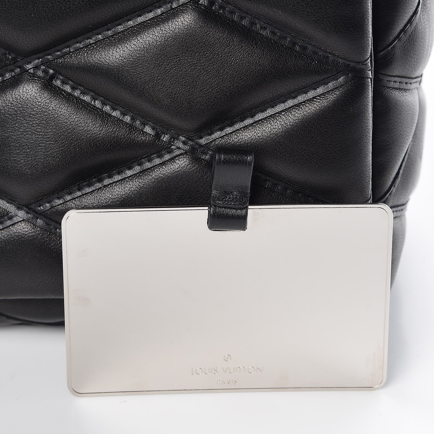 Louis Vuitton Lambskin Malletage GO-14 MM Black 9 of 9