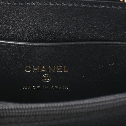 Chanel Caviar Quilted XL CC Zip Around Card Holder Black 6 of 8