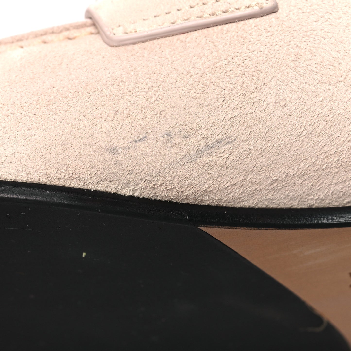 Suede Goatskin Womens Colette Loafers 38 Blanc Poros