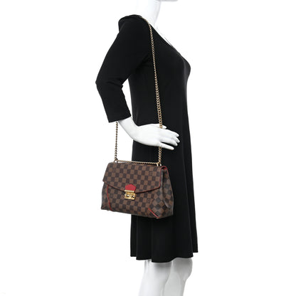 Louis Vuitton Damier Ebene Caissa Clutch Cherry 2 of 10