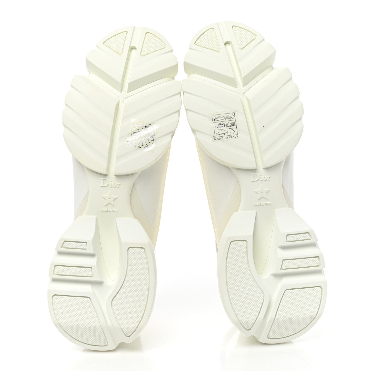 Christian Dior Technical Fabric Rubber Womens D-Connect Sneakers 40 White 5 of 9