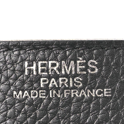 Hermes Taurillon Clemence Voyage Kelly 50 Black 6 of 10