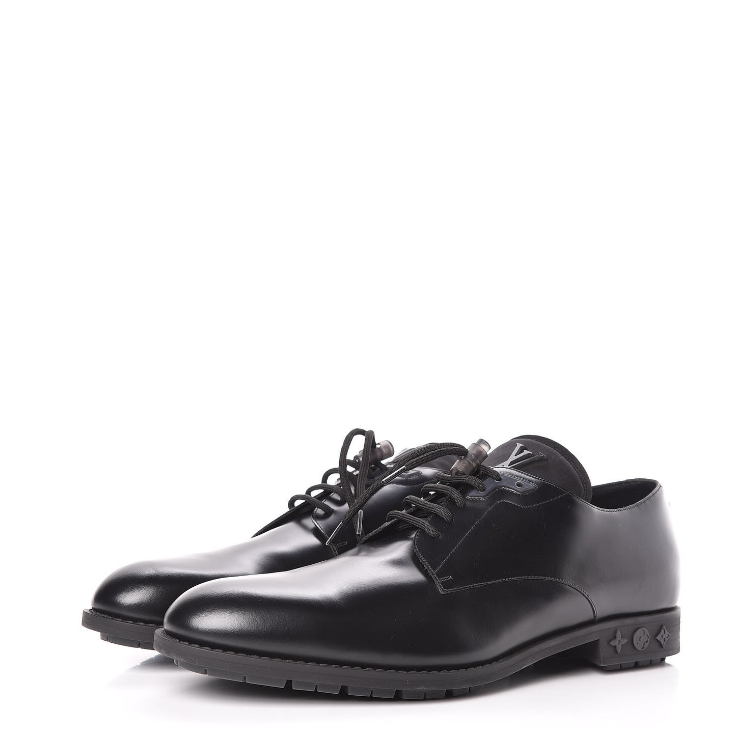 Lambskin Mens Derby Shoes 11.5 Black