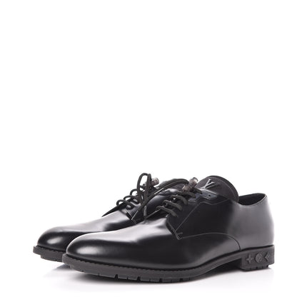 Louis Vuitton Lambskin Mens Derby Shoes 11.5 Black 3 of 11