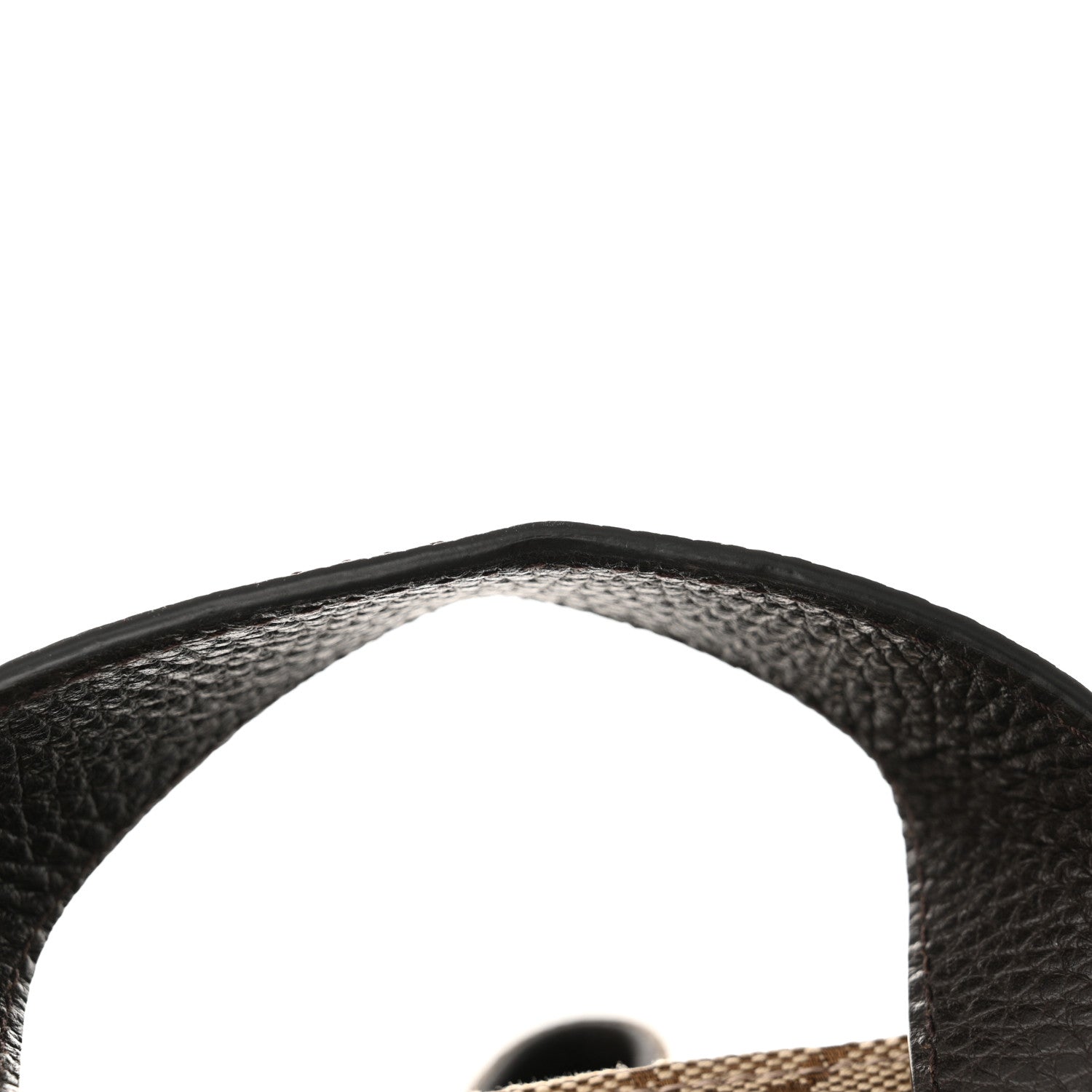 Gucci Monogram Dollar Calfskin O Drawstring Backpack Beige Ebony Testa di Moro Dark Chocolate 11 of 11