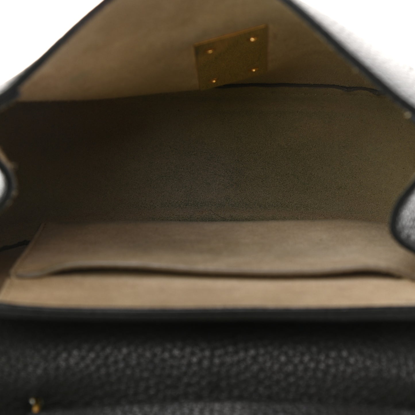 Grained Lambskin Drew Shoulder Bag Black