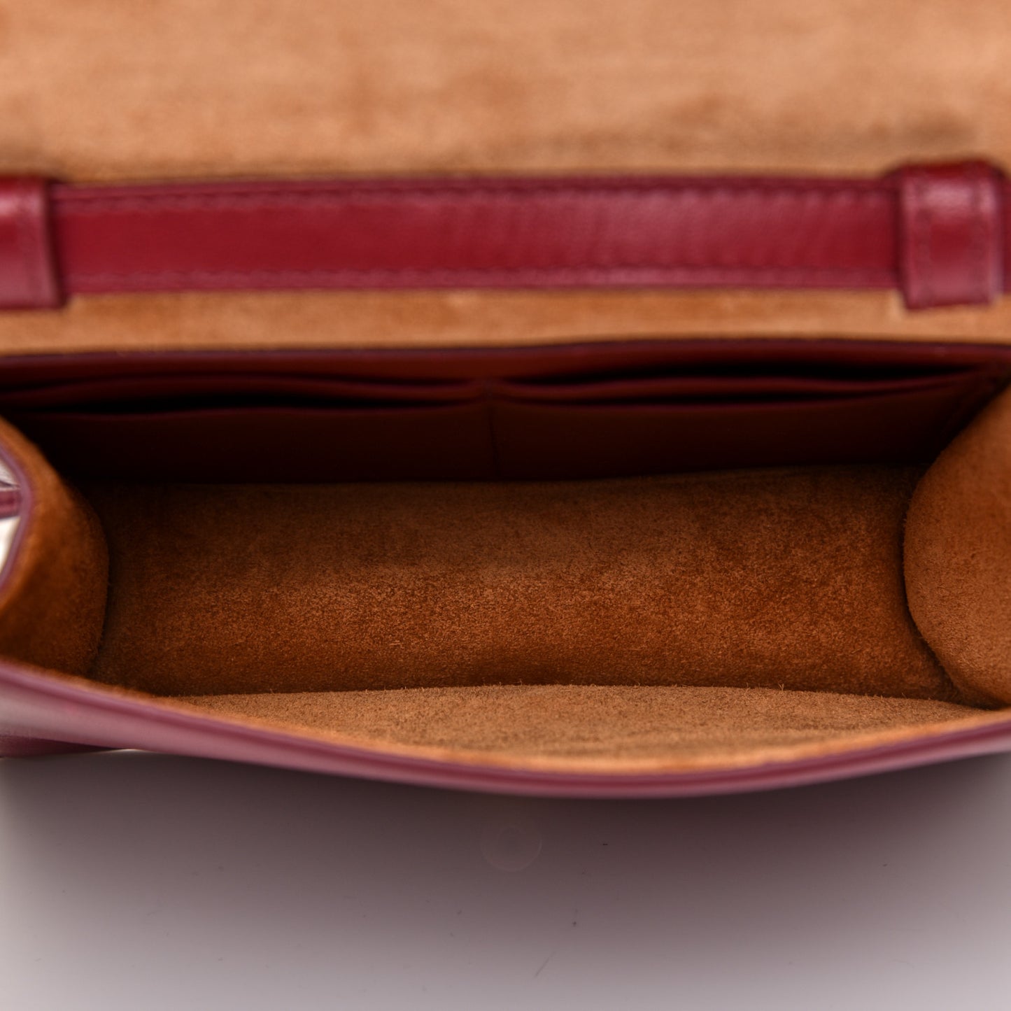 Nappa Maxi Intrecciato Mini Cassette Crossbody Bordeaux