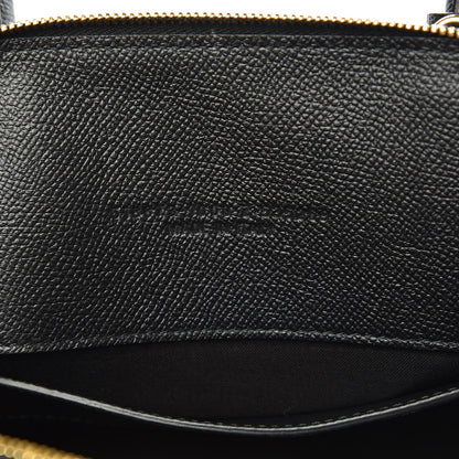 Balenciaga Signature Grained Calfskin Logo S Ville Top Handle Bag Black 7 of 10