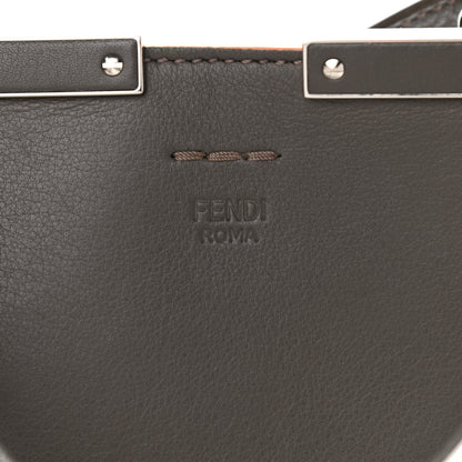 Fendi Vitello Dolce Century Petite 3Jours Tote Carbone 7 of 17