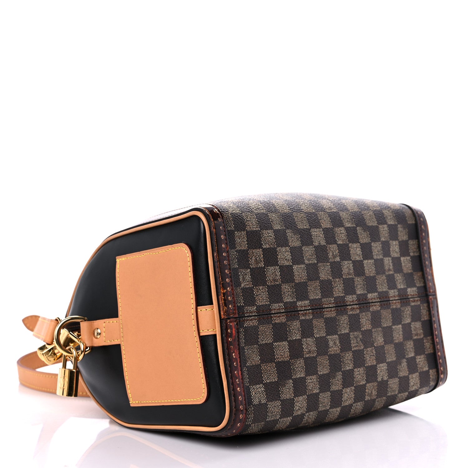 Louis Vuitton Transformed Damier Ebene Time Trunk Speedy Bandouliere 25 Black 4 of 14