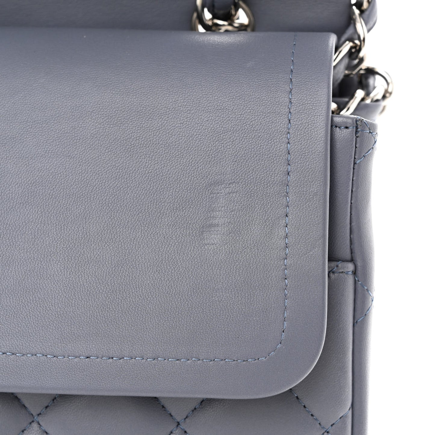 Lambskin Quilted Maxi Double Flap Light Purple